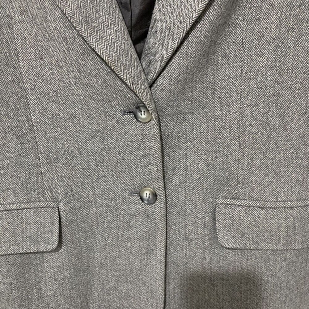Vintage Pendleton | Blazer Wool Gray Two Buttons … - image 3